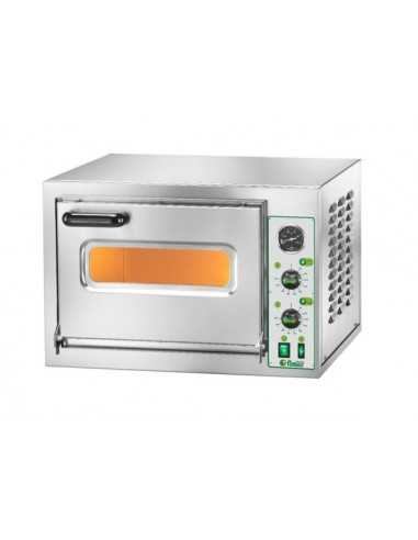 Forno pizza elettrico ad 1 camera - cm 60 x 56 x 40 h