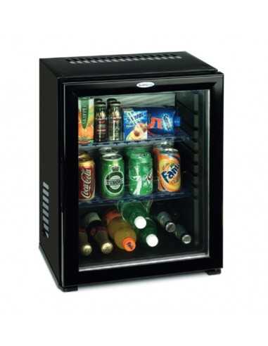 Built-in or free standing thermoelectric minibar - Capacity 27 liters - Cm 38.4 x 39.7 x 51.2 h