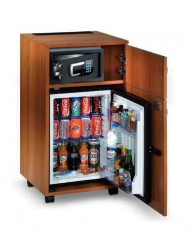 Thermoelectric minibar with wooden cabinet - Capacity 33 liters - cm 50 x 49.5 x 94.7 h