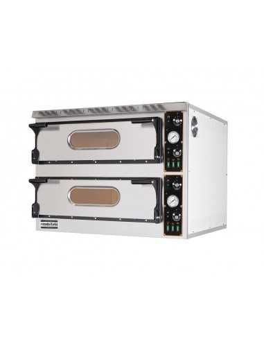 Horno eléctrico - Pizza n° 6+6 Ø 36 cm - cm 95 X 122,5 X 71 h