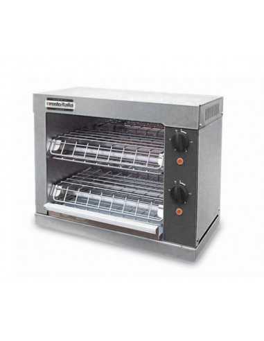 Professional toaster 2 levels with 2 grill - Quartz heating elements