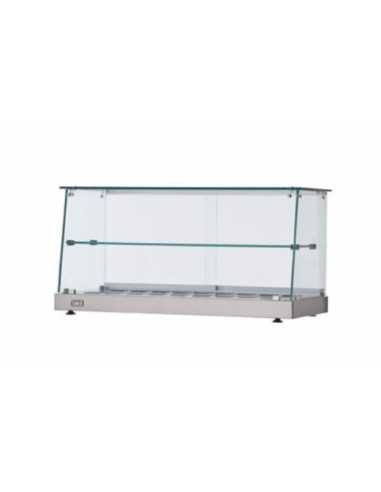 Hot showcase display with straight glass - No. 1 floor