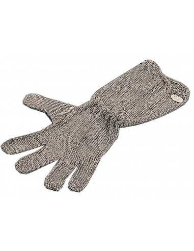 Stainless steel mesh cut-resistant gloves - Forearm coverage