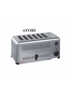 TOSTIERA TOSTAPANE Elettrica professionale Piastra 6 Pinze RGV TOASTER per  TOAST