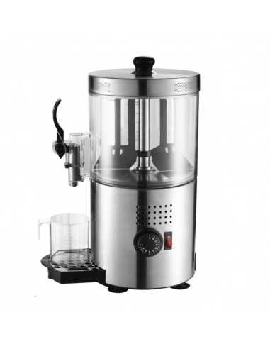 Chocolate maker 3 liter with continuous stirring silver color