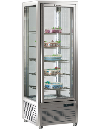 Pastry and ice cream shop - Temperature +/+10°C - Capacity lt 450 - 5 shelves - cm 70 x 68 x 187.5h