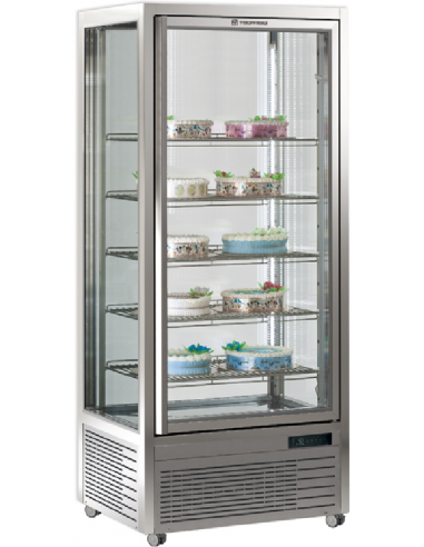 Pastry and ice cream shop - Temperature +/+10°C - Capacity lt 550 - 5 shelves - cm 80 x 68 x 187.5h