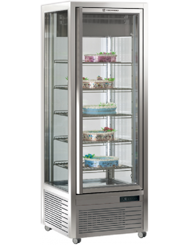 Pastry and ice cream shop - Temperature +/+10°C - Capacity lt 450 - 5 shelves - cm 70 x 68 x 187.5h