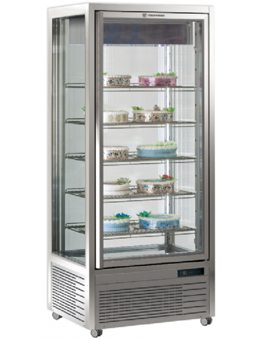 Pastry and ice cream shop - Temp +5/-20°C - Capacity lt 550 - 5 shelves - cm 80 x 68 x 187.5h