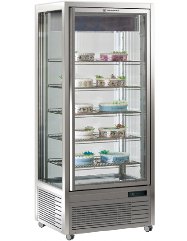 Pastry and ice cream shop - Temperature -15/-21°C - Capacity lt 550 - 5 shelves - cm 80 x 68 x 187.5h