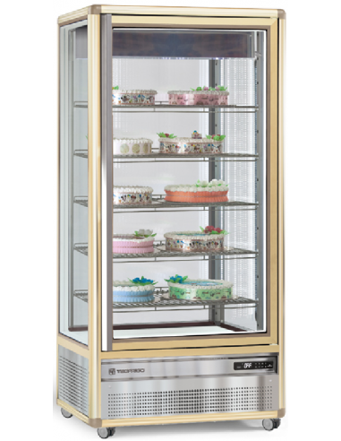 Pastry and ice cream shop - Temperature +/-20°C - Capacity lt 650 - 5 shelves - Ventilated - cm 90 x 68 x 187.5h