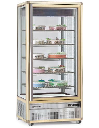 Pastry and ice cream shop - Temperature -10/-21°C - Capacity lt 650 - 5 shelves - Ventilated - cm 90 x 68 x 187.5h