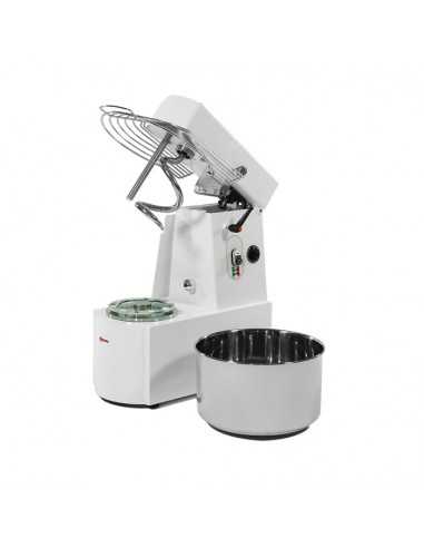 Impastatrice spirale - Capacità lt 41/Kg 36 - Ruote - Timer - cm 48 x 81 x 83h