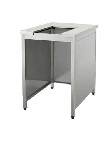 Supporto in acciaio inox - Peso 30 Kg - Dimensioni 66 x 88 x 96 cm