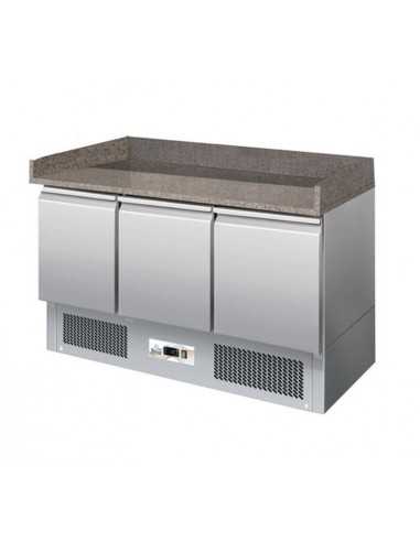 Pizza counter 3 door - cm 140 x 70 x 102 h