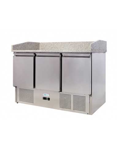 Mostrador para pizza de 3 puertas - cm 140 x 70 x 102h