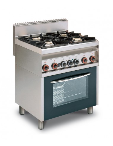 Cocina mixta 4 fuegos a gas y horno eléctrico con Grill- Modelo CF4-68GEM