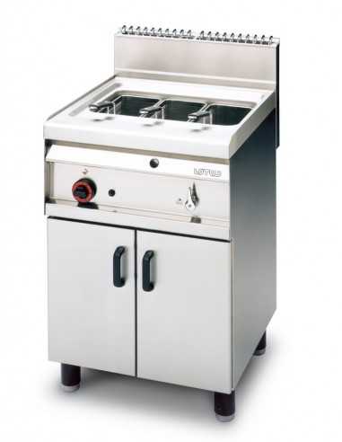 Cocina de gas - Capacidad lt 40 - N°3 cestas - cm 60 x 65x 87 h