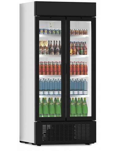 Refrigerated display case with glass doors - Capacity 691 liters - Cm 90.7 x 72 x 201.5 h