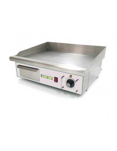 Fry top elettrico con piano liscio cm 55.2 x 36.6