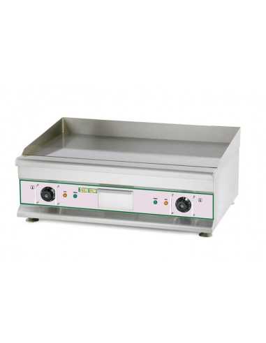 Fry top elettrico con piano liscio da cm 74.6 x 39.8