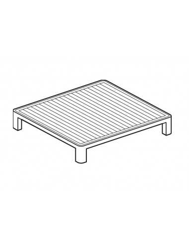 Ribbed plate stove - Dimensions cm 35 x 37