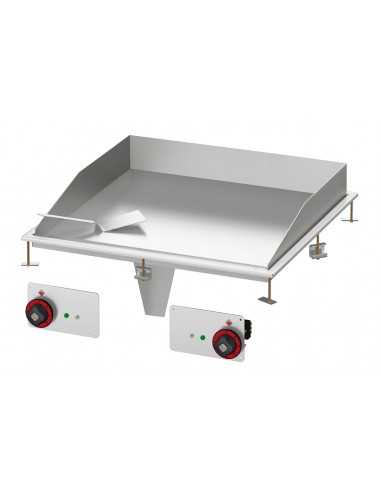 Fry top electric - Stainless steel - cm 80 x 80 x 22 h