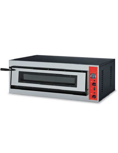 Horno de pizza eléctrico para 6 pizzas - cm 115 x 73,5 x 42 h