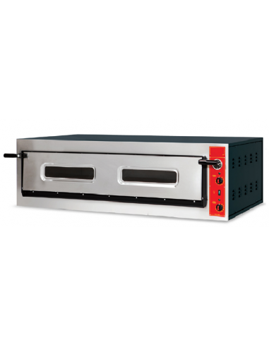 Horno de pizza eléctrico con 3 bandejas - cm 154,5 x 83 x 46,5 h