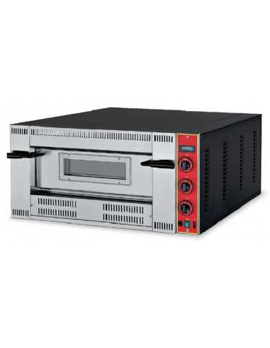 Horno de pizza a gas para 6 pizzas - cm 100 x 114 x 47 h