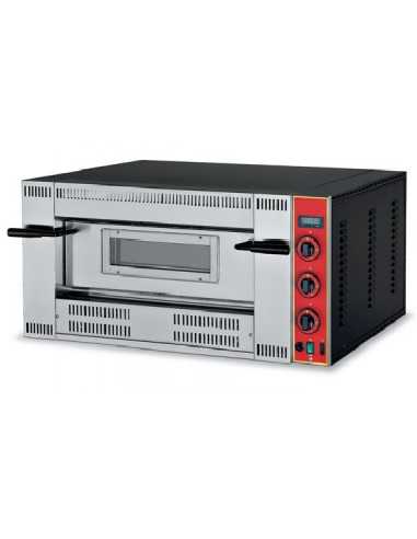 Horno de pizza a gas para 4 pizzas - cm 109,5 x 94 x 47 h