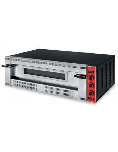 Horno de pizza a gas para 6 pizzas - cm 145,5x 94 x 47 h