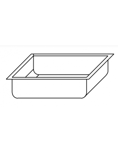 Bacinella gastronorm per bagnomaria cm 53 x 32.5 x 10 h