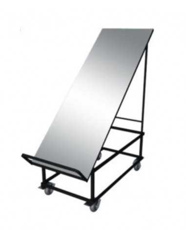 Fruit and vegetable display stand with single galvanized sheet metal top - cm 60 x 107 x 132 h