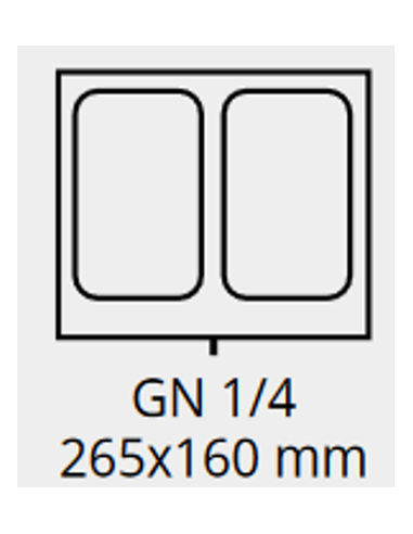 Stamp 26.5 x 16 cm - GN 1/4 - Impronte n°2