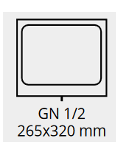 Stamp 26.5 x 32 cm - GN 1/2 - Improper n°1