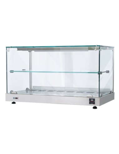 Hot showcase display - Capacity 2 trays