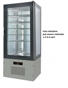 Vetrina espositiva ventilata Gmax per pasticceria 3 ripiani - mod.  GMAX0.6WTREND