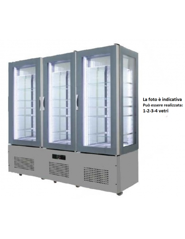 Vitrina refrigerada - Capacidad 1400 lt - cm 186 x 66 x 196 h