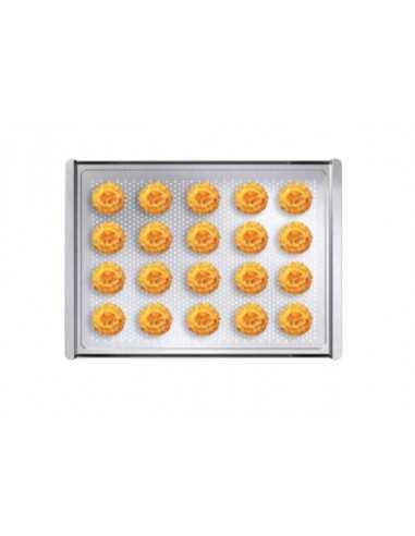 Micro-forated aluminium sheet - Ideal for frozen pastry and frozen bread - Micro-perforation to increase breathability