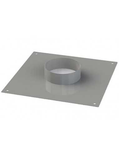 Collar plate for exit hood 35 x 35 - Stainless steel - From Ø 12 to Ø 30