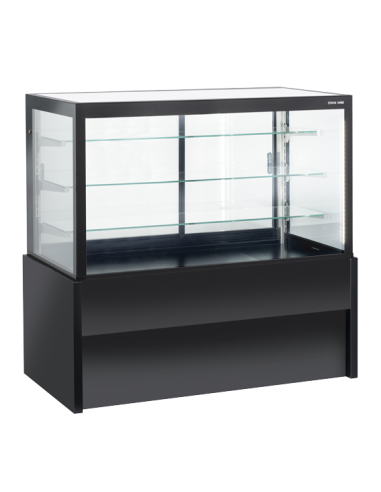 Vitrina refrigerada - Negro - Estático - Puertas deslizantes - Capacidad 438 Lt..- Temperatura +2°/+6°C - cm 150 x 78 x 138h