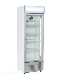 Frigo Vetrina Bianca con Porta in Vetro 350 Lt - Ristoshopitalia