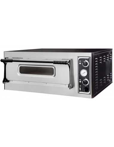 Forno pizza elettrico per 4 pizze -  Cielo e platea refrattari - cm 97,5 x 92,5 x 41,5 h