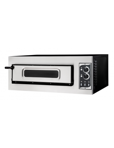 Horno de pizza eléctrico para 1 pizza - cm 91,5 x 69 x 36h