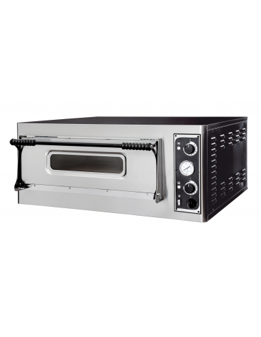 Horno de pizza eléctrico para 6 pizzas - cm 100 x 131,5 x 41,5 h