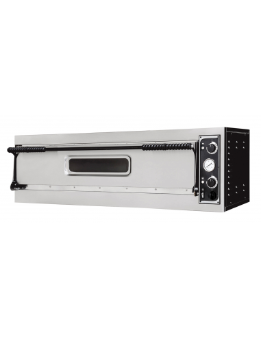 Electric oven for 9 pizzas - Entirely refractory - cm 136 x 131.5 x 41.5h