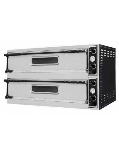 Electric oven 9+9 pizzas - Fully refractory chamber - Digital