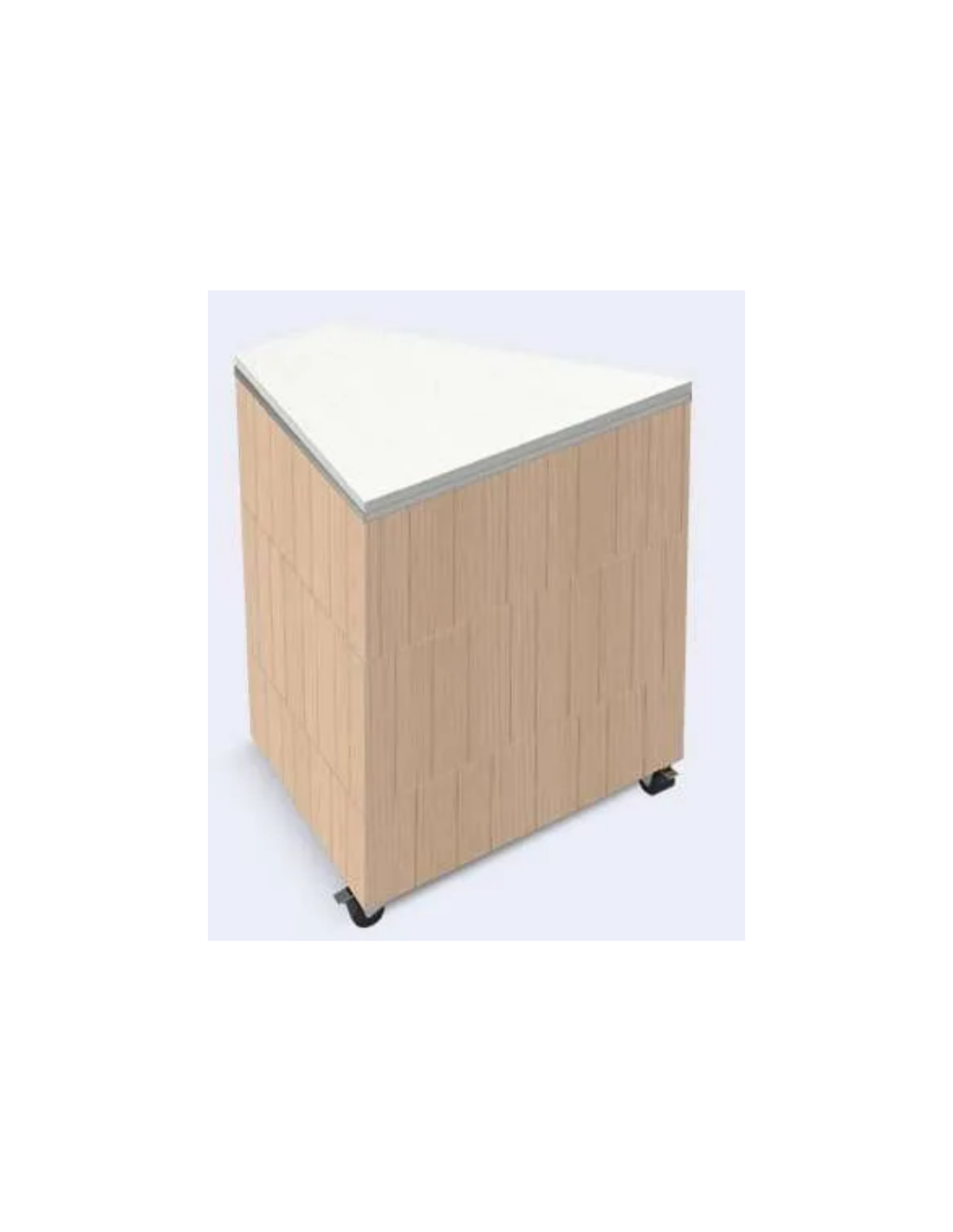 Corner 45° with top in Laminate HPL - Do not use to expose food -  Dimensions cm 73.8 x 69.4 x 90 h