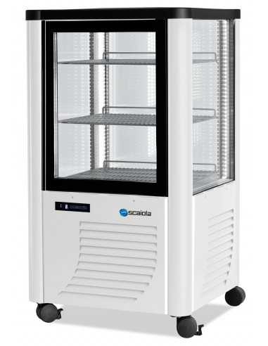 Refrigerated display case 230-liter ventilated - Positive temperature - Rectangular shelves